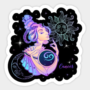 Cancer Astrology Horoscope Zodiac Sign Gift for Women Sticker